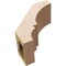 Ekena Millwork 5-inch W x 10-inch D x 10-inch H Balboa Rough Cedar Woodgrain TimberThane Knee Brace, Primed BRCUR05X10X10BOARCPR - alternate 4